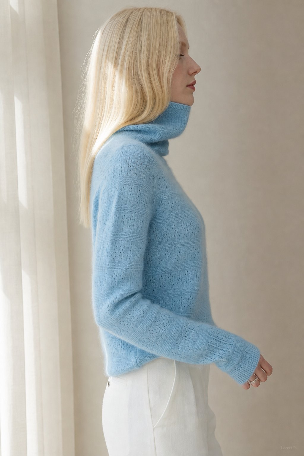 Élodie Stacked-Collar Sweater — Light Blue, banana_republic product shot