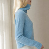 Élodie Stacked-Collar Sweater — Light Blue, banana_republic product shot