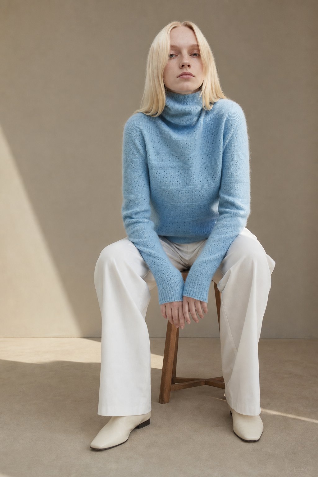 Élodie Stacked-Collar Sweater — Light Blue, banana_republic product shot