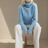 Élodie Stacked-Collar Sweater — Light Blue, banana_republic product shot