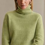 Élodie Stacked-Collar Sweater — Lime, banana_republic product shot