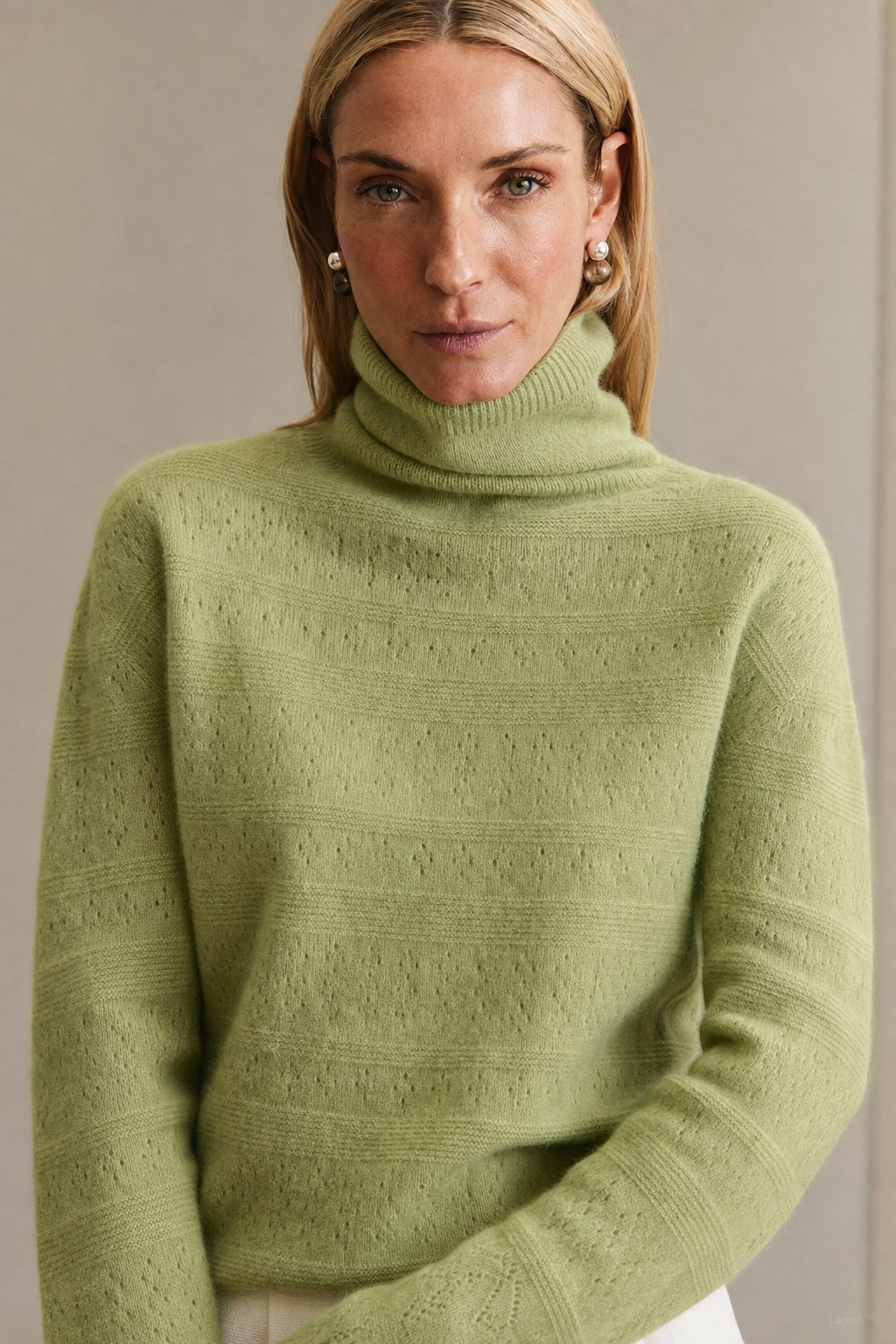 Élodie Stacked-Collar Sweater — Lime, banana_republic product shot