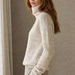 Élodie Stacked-Collar Sweater — Beige, banana_republic product shot
