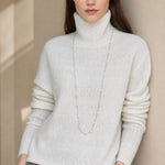 Élodie Stacked-Collar Sweater — White, banana_republic product shot
