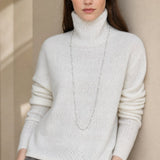 Élodie Stacked-Collar Sweater — White, banana_republic product shot