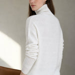 Élodie Stacked-Collar Sweater — White, banana_republic product shot