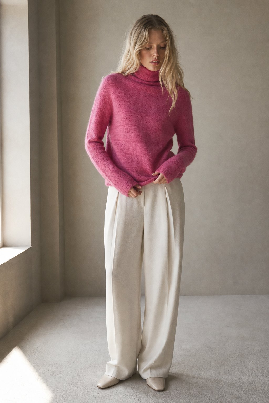 Élodie Stacked-Collar Sweater — Wine Red, banana_republic product shot
