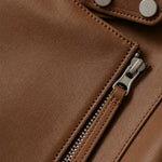 Margaux Italian Leather Jacket — Brown, banana_republic product shot