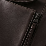 Margaux Italian Leather Jacket — Dark Brown, banana_republic product shot
