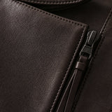 Margaux Italian Leather Jacket — Dark Brown, banana_republic product shot