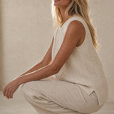 Mary Classic Wool Knit Vest — White, banana_republic product shot