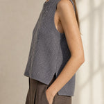 Mary Classic Wool Knit Vest — Gray, banana_republic product shot