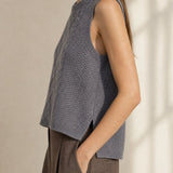 Mary Classic Wool Knit Vest — Gray, banana_republic product shot