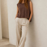 Mary Classic Wool Knit Vest — Brown, banana_republic product shot