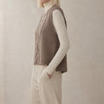 Mary Classic Wool Knit Vest — Camel, banana_republic product shot