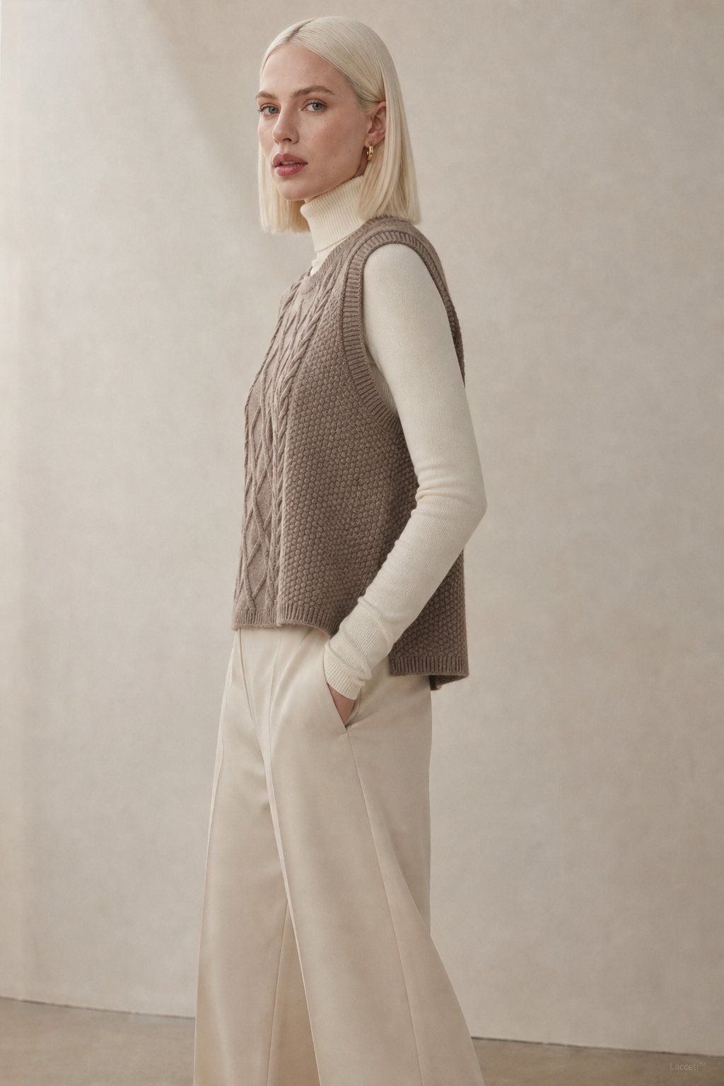 Mary Classic Wool Knit Vest — Camel, banana_republic product shot