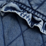 Maud Quilted Denim Jacket — Blue, banana_republic product shot