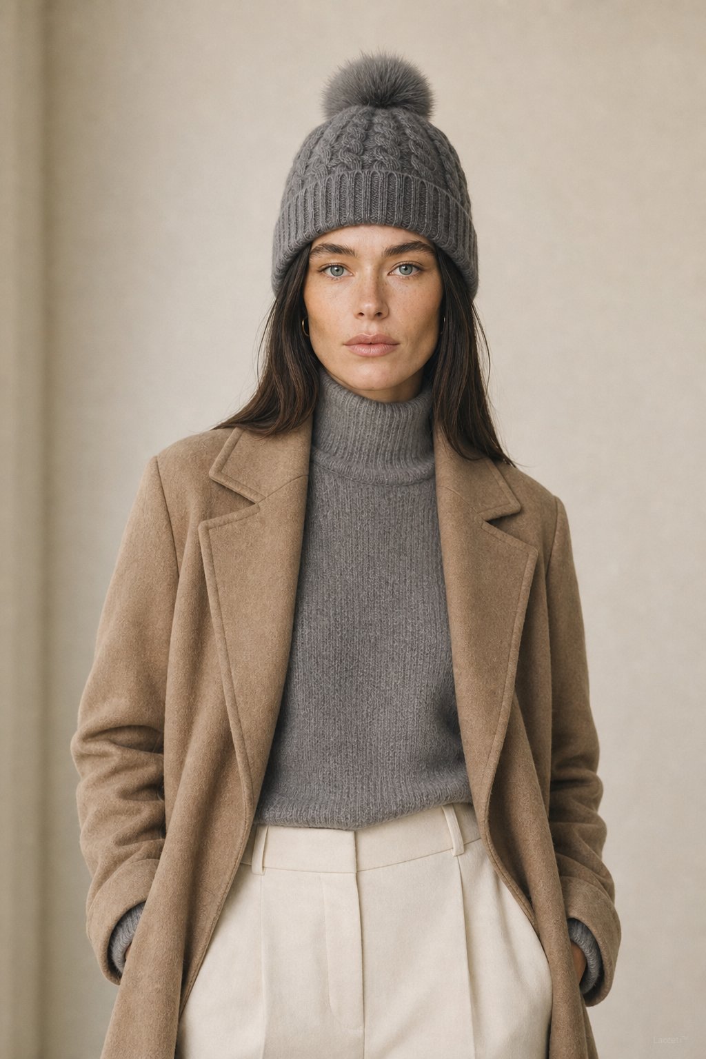 Nordisk Värme Cashmere Beanie — Gray, banana_republic product shot