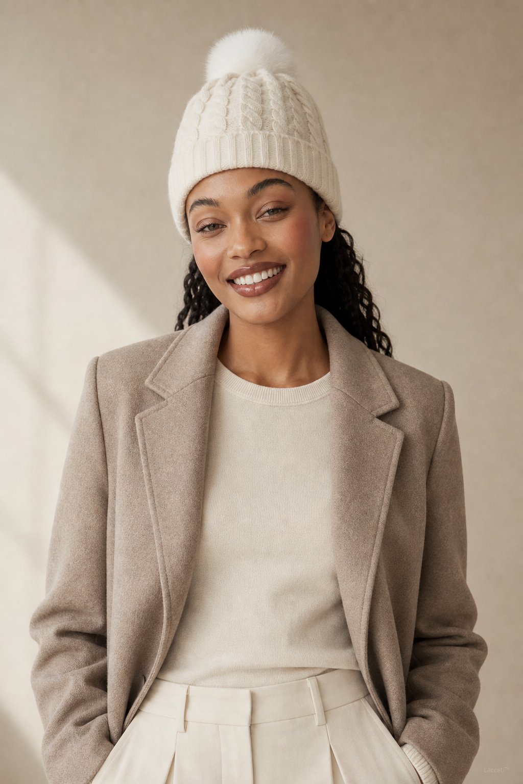 Nordisk Värme Cashmere Beanie — White, banana_republic product shot