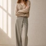 Ondine V-Neck Cashmere Pullover — Camel, banana_republic product shot