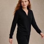 Palermo Polo Knit Set — Black, studio product shot