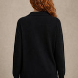 Palermo Polo Knit Set — Black, studio product shot