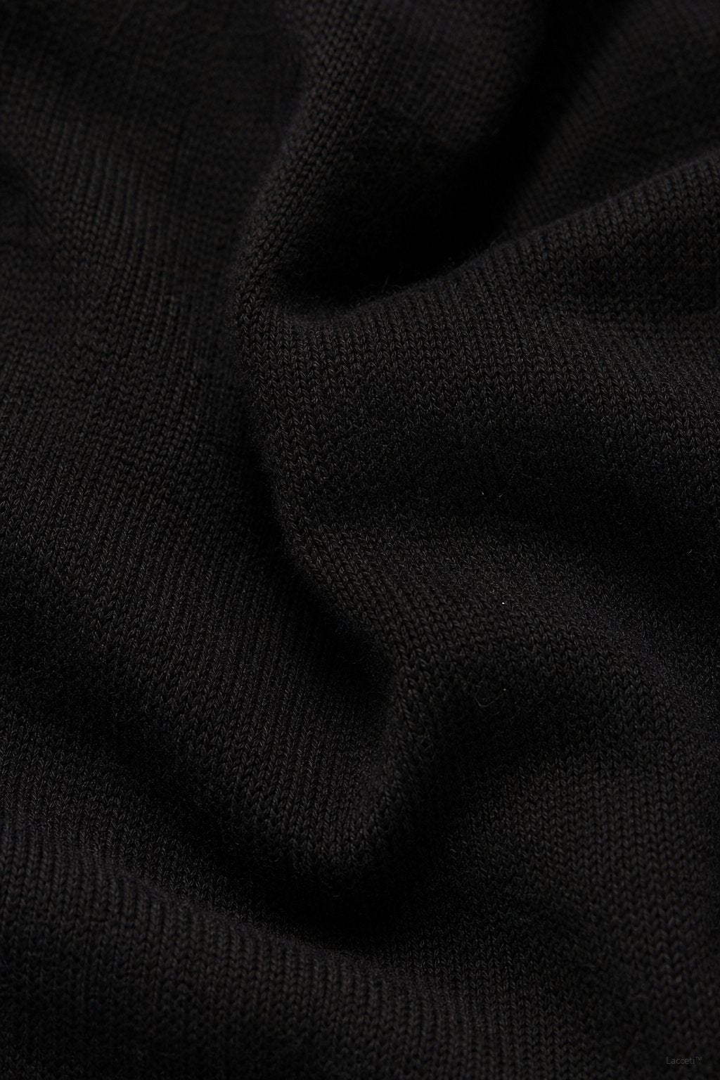 Palermo Polo Knit Set — Black, studio product shot
