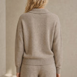 Palermo Polo Knit Set — Camel, studio product shot