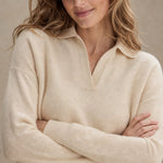 Palermo Polo Knit Set — Khaki, studio product shot