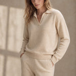 Palermo Polo Knit Set — Khaki, studio product shot