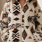 Romane Fleece Jacket — Beige, banana_republic product shot