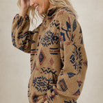 Romane Fleece Jacket — Brown, banana_republic product shot