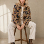 Romane Fleece Jacket — Brown, banana_republic product shot