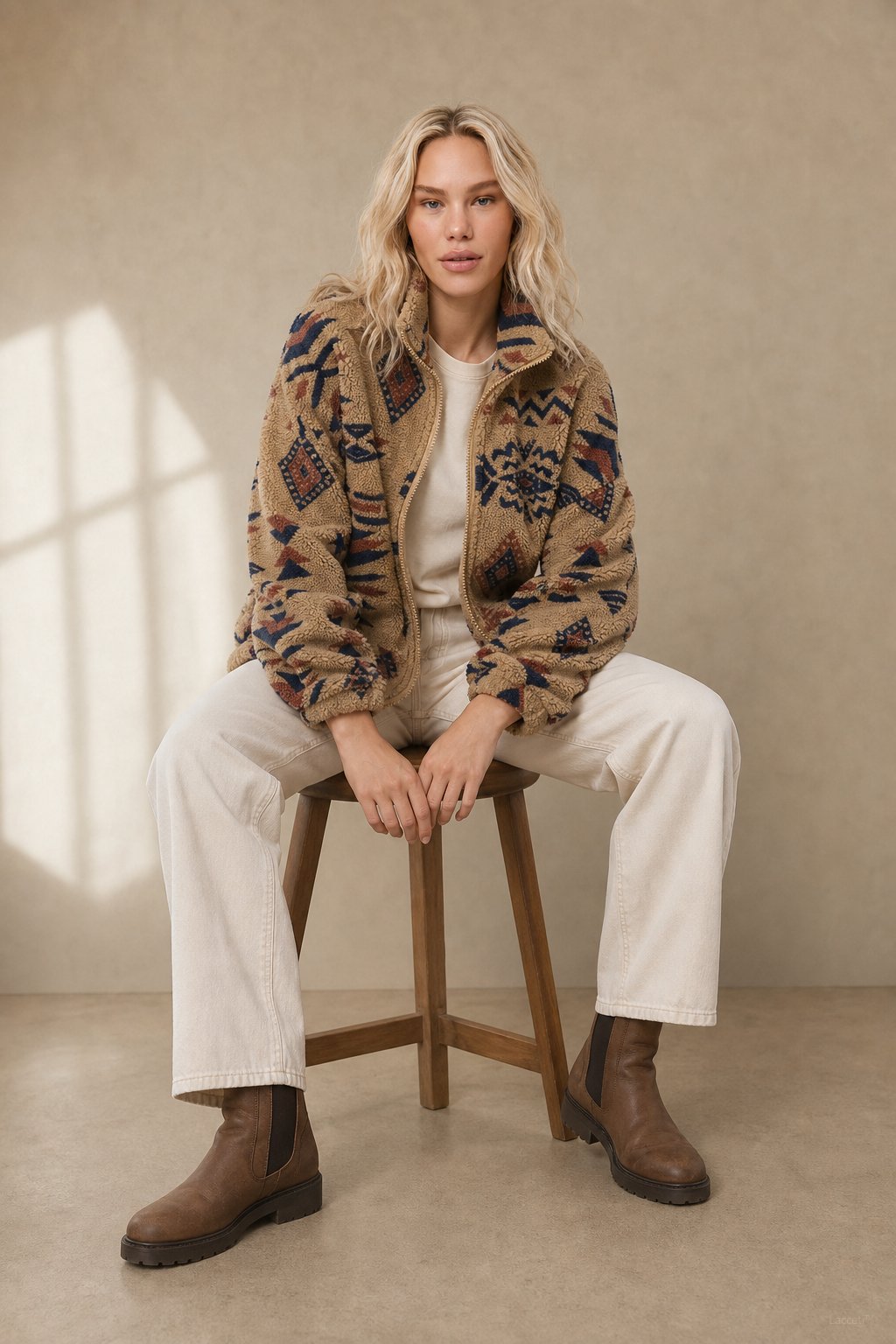 Romane Fleece Jacket — Brown, banana_republic product shot