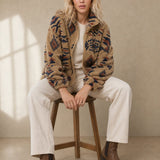 Romane Fleece Jacket — Brown, banana_republic product shot