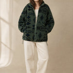 Romane Fleece Jacket — Forest Green, banana_republic product shot
