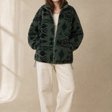 Romane Fleece Jacket — Forest Green, banana_republic product shot
