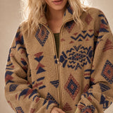 Romane Fleece Jacket — Brown, banana_republic product shot