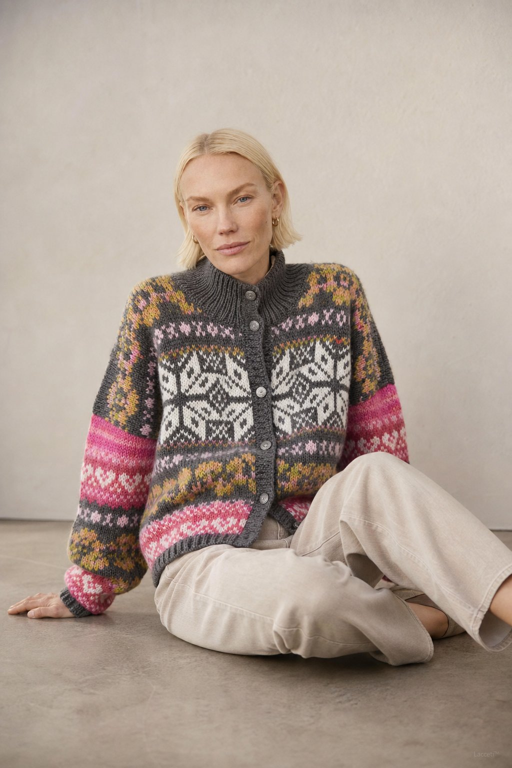 Sidonie Floral Embroidered Cardigan — Grey, banana_republic product shot