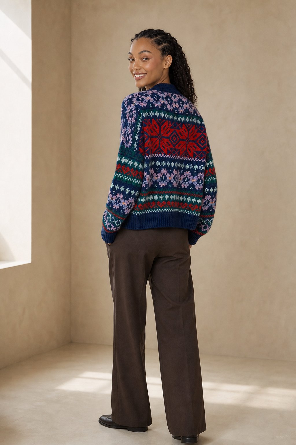 Sidonie Floral Embroidered Cardigan — Navy, banana_republic product shot
