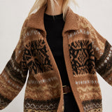 Sidonie Floral Embroidered Cardigan — Khaki, banana_republic product shot
