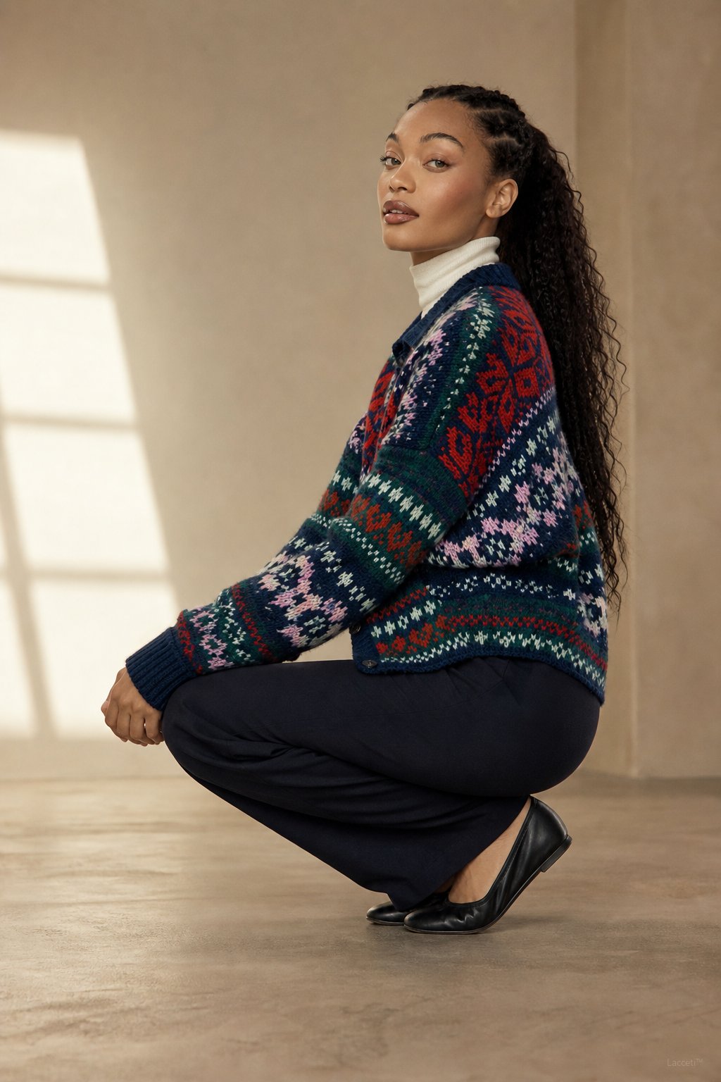 Sidonie Floral Embroidered Cardigan — Navy, banana_republic product shot