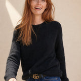 Siena Soft 100% Merino Wool Sweater, studio product shot