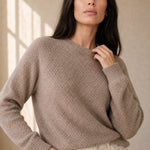 Siena Soft 100% Merino Wool Sweater, studio product shot