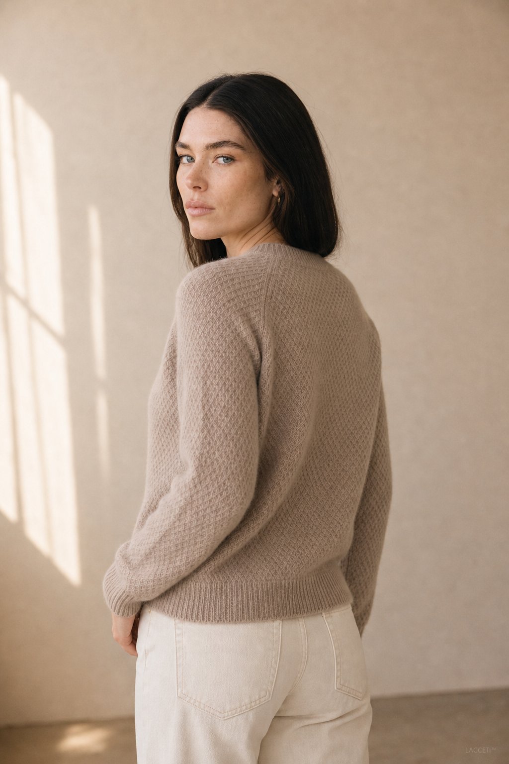 Siena Soft 100% Merino Wool Sweater, studio product shot