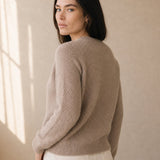 Siena Soft 100% Merino Wool Sweater, studio product shot