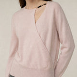Solène Cashmere O-Neck Pullover — Pink, banana_republic product shot
