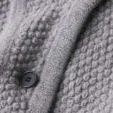 Solène Waffle-Knit Cardigan — Gray, banana_republic product shot