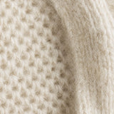Solène Waffle-Knit Cardigan — Beige, banana_republic product shot