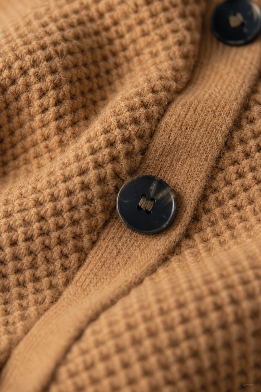 Solène Waffle-Knit Cardigan — Brown, banana_republic product shot